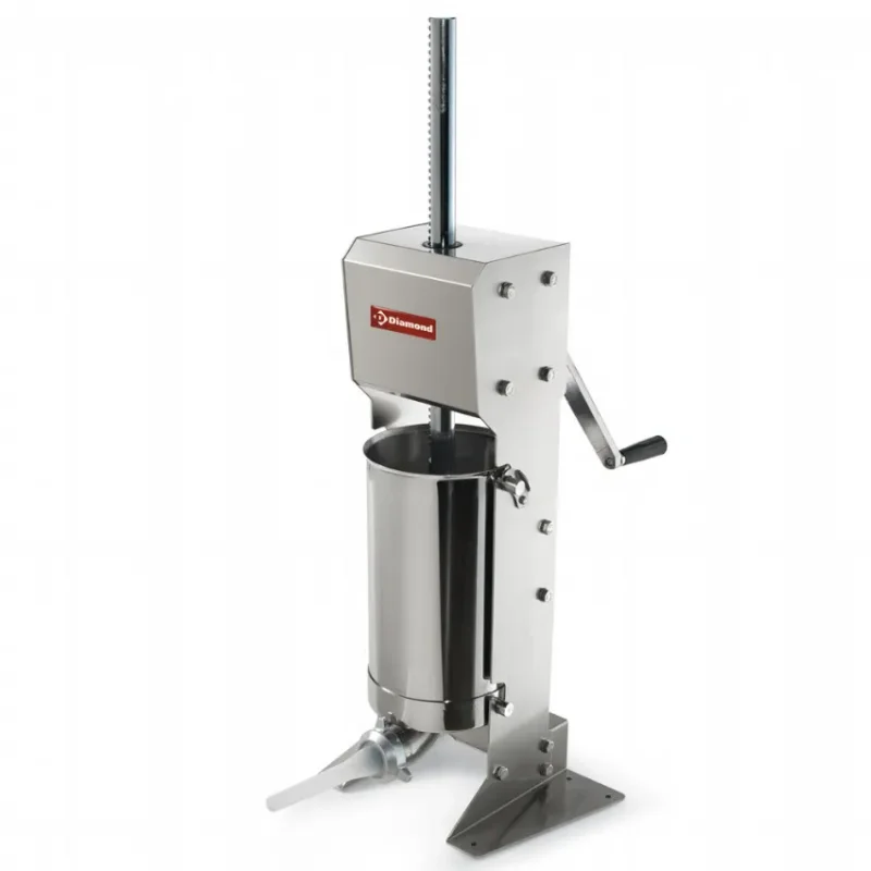 Poussoir manuel vertical en inox 12 litres poussoir a viande bourreuse a saucisses 435x260xh800/1100 Achetez Aujourd’hui