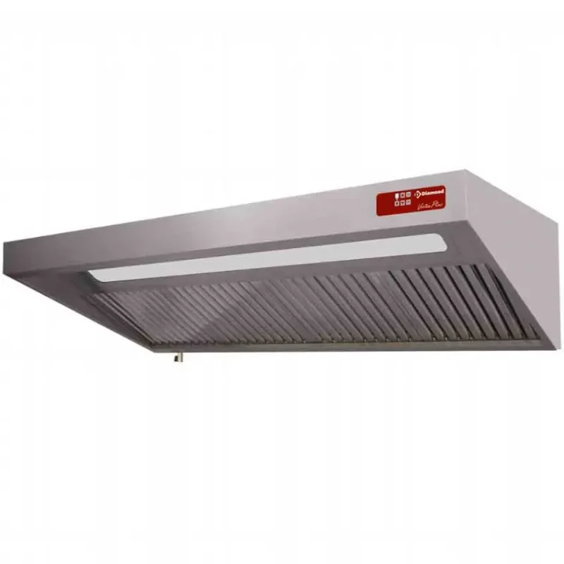 Hotte complète prêt a brancher 2000 x 900 coffret électrique, 2 vitesses + interrupteur tl Promotion Saisonnière