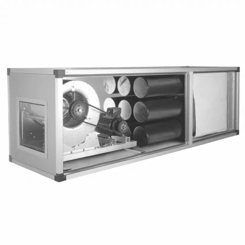 Groupes extraction pour hotte de cuisine pro filtrants à charbon actif traction a courroie triphasé groupe d'extraction filtrant r ,6700 m³/h, 2 vitesses Achat Immédiat
