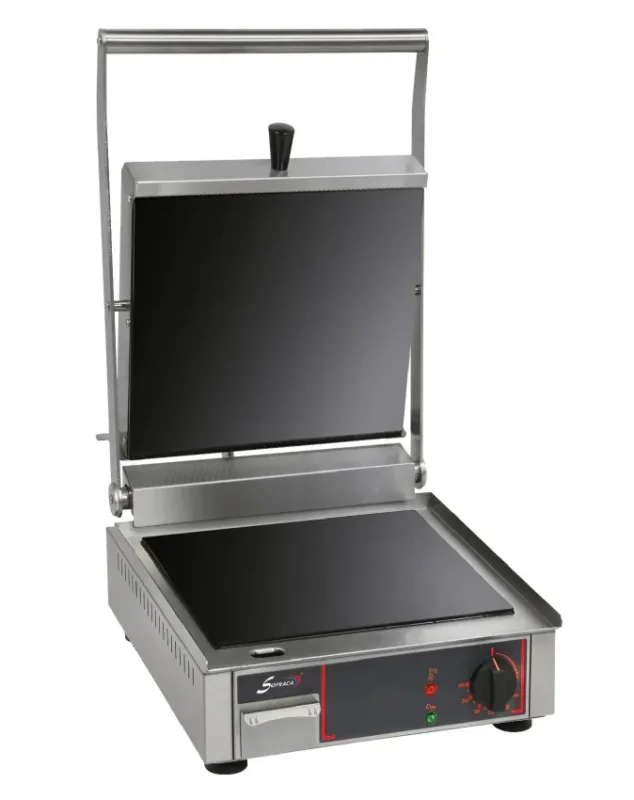 Expédition Rapide Grill de cuisson par contact vitrocéramique - simple alimentation - monophasé (230 v ), forme des plaques - plaques inferieur et supperieur lisses