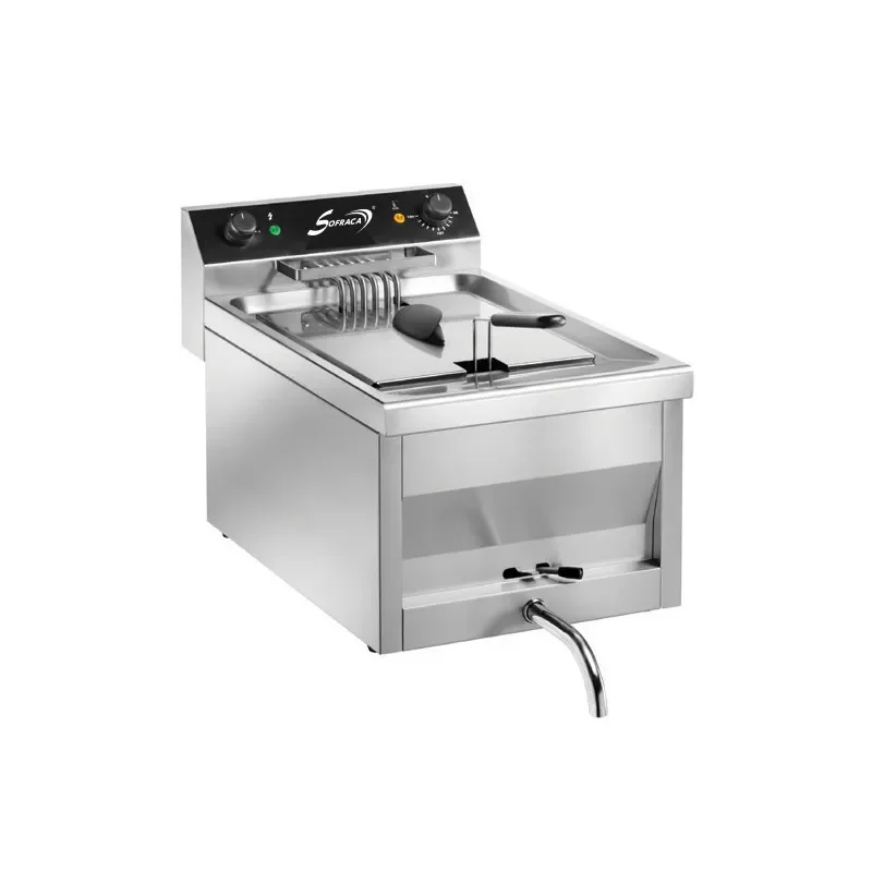 Friteuse professionnelle électriqueà poser - haut rendement et puissante- 9 litres alimentation - triphasé ( 400 v ) Populaire
