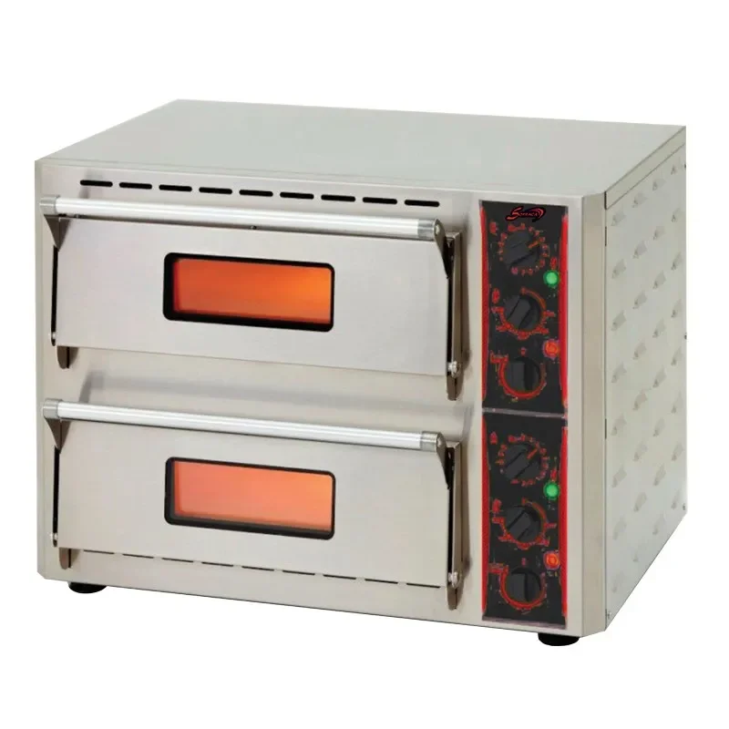 Retour Gratuit Four à pizza professionnel quartz infrarouge - 2 chambres alimentation - triphasé ( 400 v )