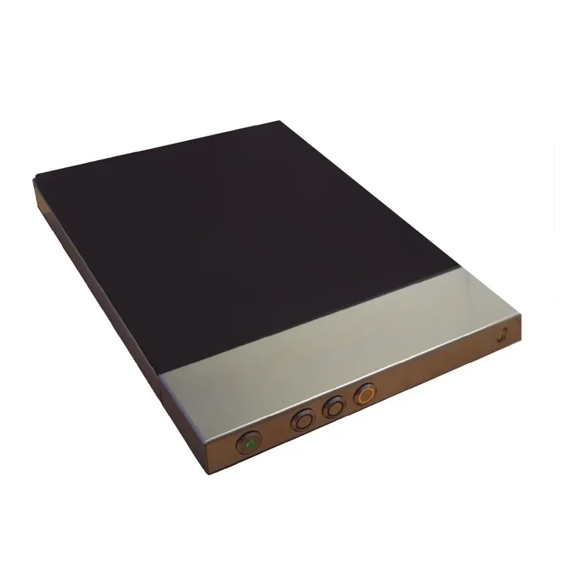 Offre Du Jour Plaque chauffante vitrocéramique - 400 x 600 - bords droits alimentation - monophasé (230 v ), version - inox classique