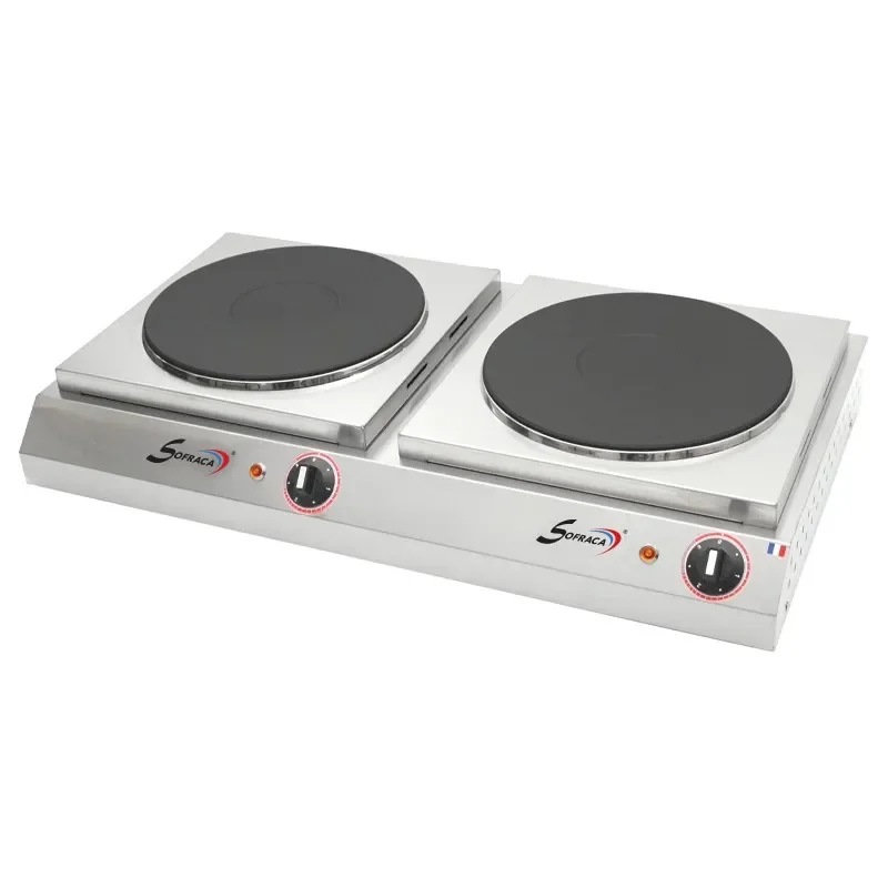 Prix Cassé Réchaud électrique - 2 plaques - diamètre 220 mm alimentation - monophasé (230 v )/2/n/t