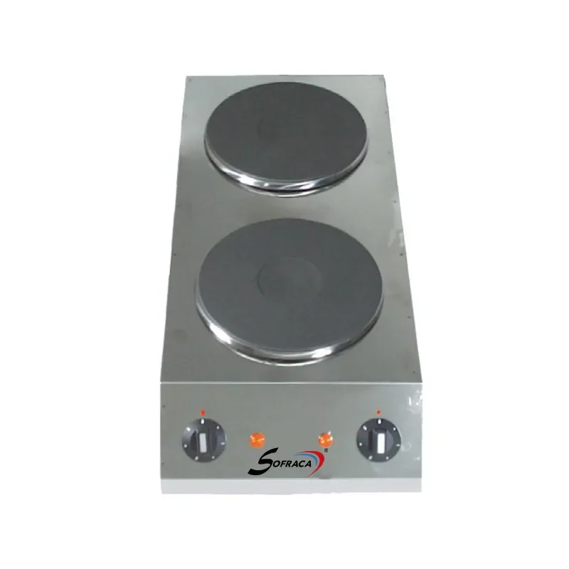 Jusqu’à Épuisement Des Stocks Réchaud électrique - 2 plaques en profondeur - diamètre 220 mm alimentation - monophasé (230 v )/2/n/t