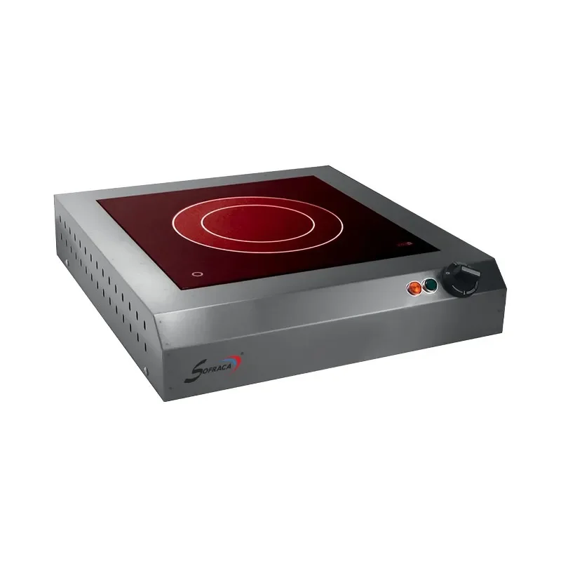 Réchaud vitrocéramique - 1 feu - 300 x 300 mm alimentation - monophasé (230 v ), version - sans détecteur de présence Quantité Limitée