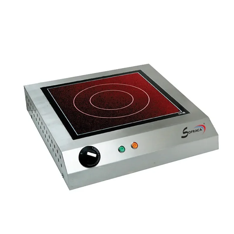 Expédition Rapide Réchaud vitrocéramique - 1 feu - 300 x 300 mm alimentation - monophasé (230 v ), version - avec détecteur de présence
