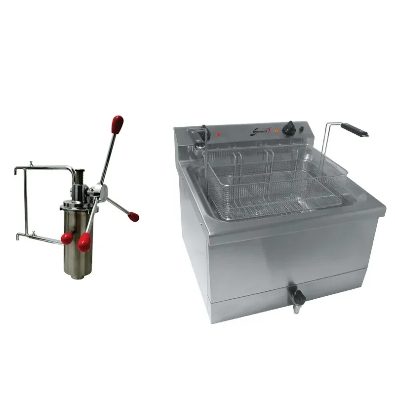 Friteuse électrique 18 l + doseur à chichis alimentation - triphasé ( 400 v ) Soldes