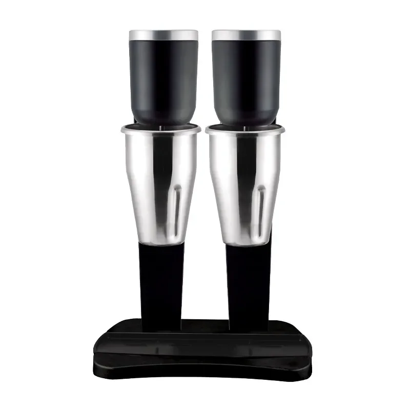 Shaker électrique professionnel - 2 bols inox - 2x 1l couleur - noir, alimentation - monophasé (230 v ) Prix Réduit