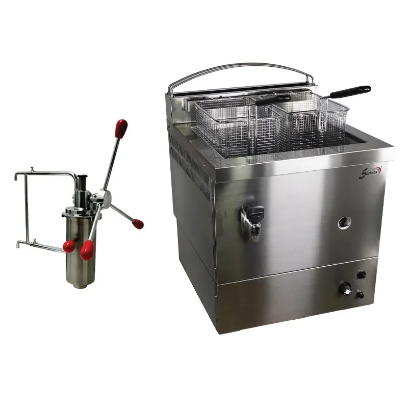 Expédition Rapide Friteuse foraine gaz 10 l + doseur à chichis version - gaz butane / propane
