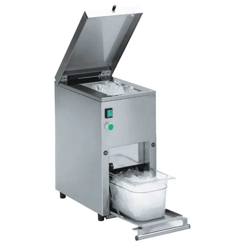 Broyeur à glace professionnel - 6kg/min alimentation - monophasé (230 v ) Seulement Aujourd’hui