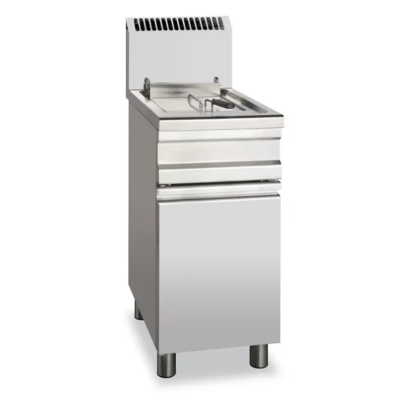 Prix Réduit Friteuse professionnelle gaz de ville sur coffre 1 bac 20 litres mg20