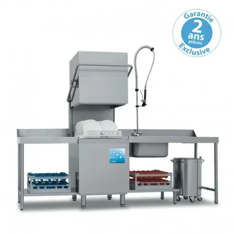 Lave vaisselle à capot panier 500 x 500 mm fast Expédié Aujourd’hui