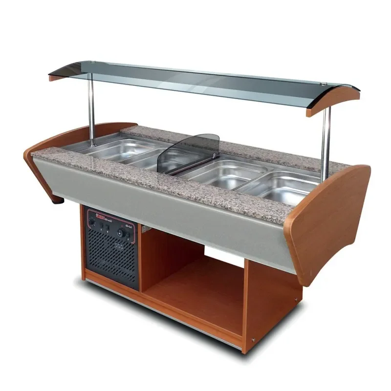 Commander Vite Buffet mixte central 2 x 2 bacs gn1/1