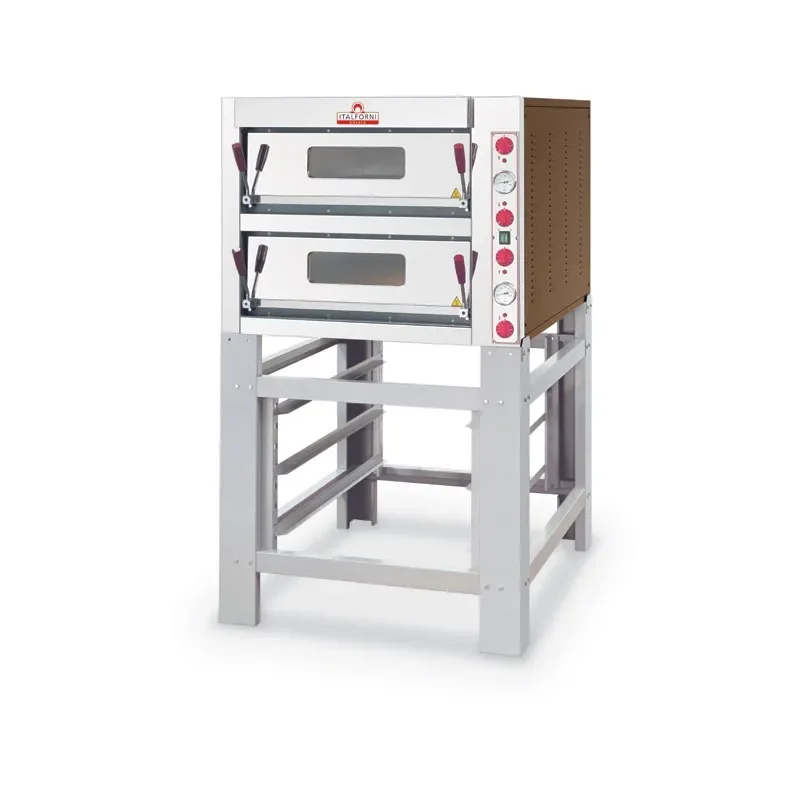 Four à pizza professionnel 2 chambres 12 pizzas profondeur 1170 mm commandes - digitales série tk Vente Flash
