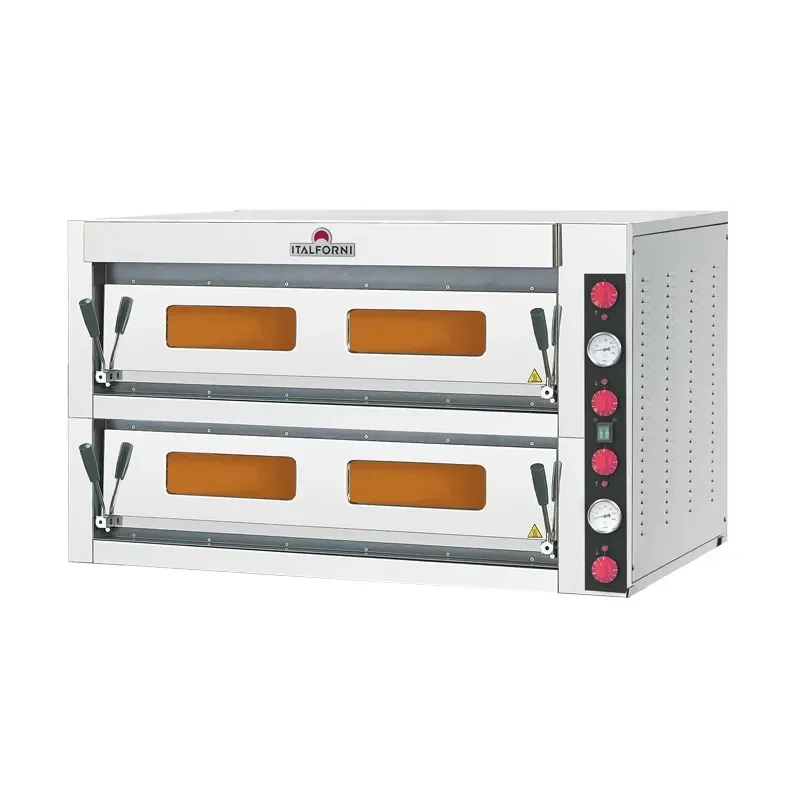 Livraison Express Four à pizza professionnel 2 chambre 18 pizzas commandes mécaniques série tk