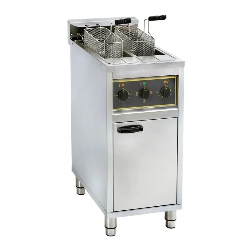 Friteuse professionnelle sur coffre électrique 2 x 10 litres Offre Spéciale