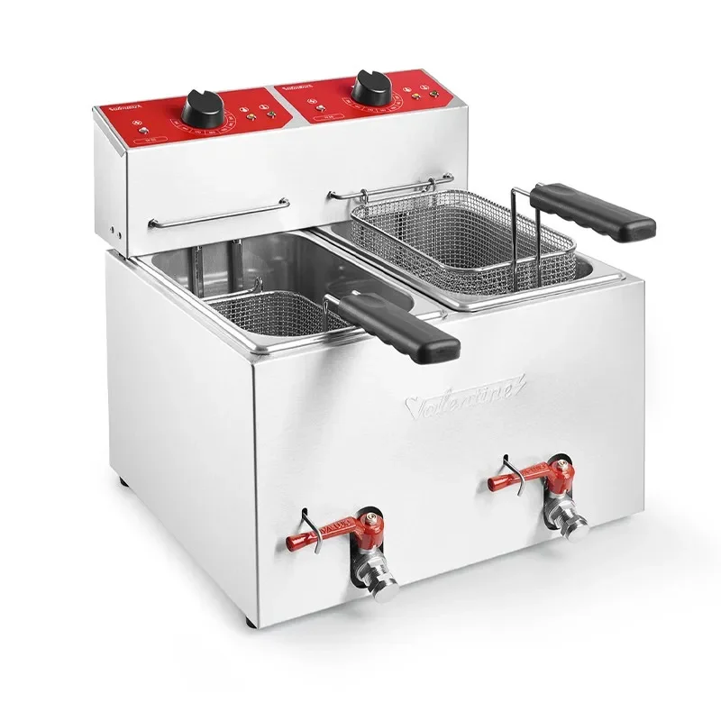 Friteuse de table 2x7 litres électrique valentine professionnelle Paiement Sécurisé