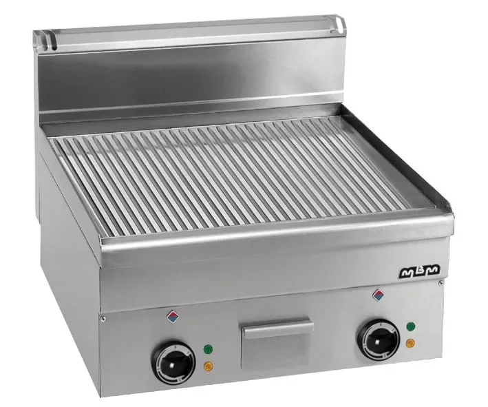 Plaque à snacker grillade fry-a poser electrique plaque rayee minima 600 mbm Produit De Marque