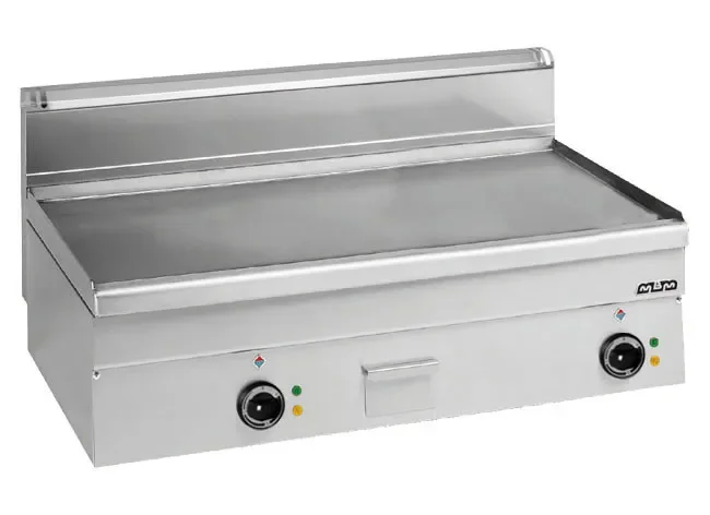 Dernière Chance Plaque à snacker grillade fry-a poser electrique plaque lisse chromee minima 600 mbm