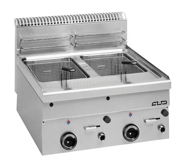 Petit Prix Friteuse pro a gaz 2 cuves de 8+8 litres minima 600 mbm