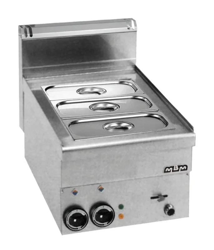 Paiement Sécurisé Bain-marie electrique cuve gn1/2 + 1/3 minima 600 mbm