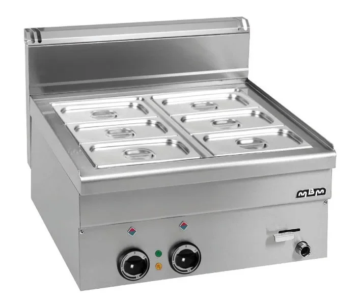 Commande En Gros Bain-marie electrique cuve gn1/1 + 2x1/4 minima 600 mbm