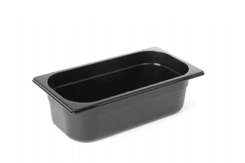 Bac gastronorme 1/4 100 mm polycarbonate noir Petit Prix