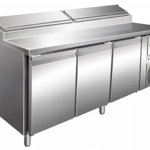 Achat Immédiat Table à pizza sandwiches réfrigérée +2/+8°c avec 3 portes 400x600 mm - 580 litres