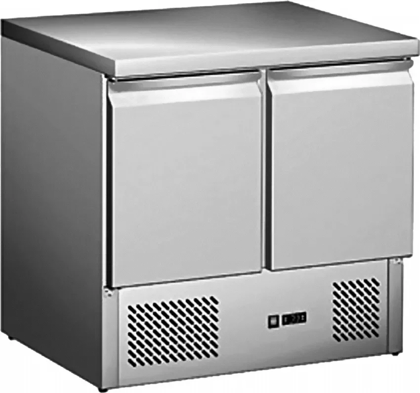 Prix Choc Desserte réfrigérée inox centrale +2/+8°c avec 2 portes - 240 litres