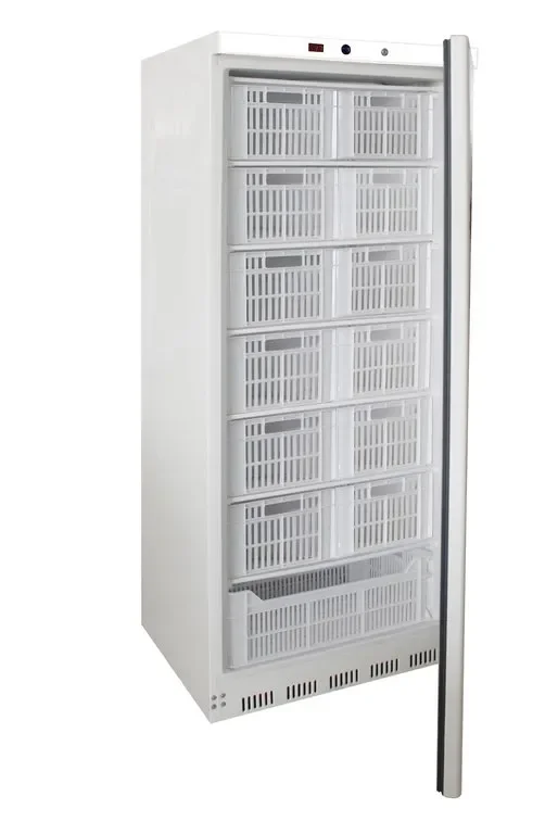 Armoire réfrigérée blanche -18/-24°c avec 7 clayettes équipées de 13 paniers - 600 litres Nouveauté