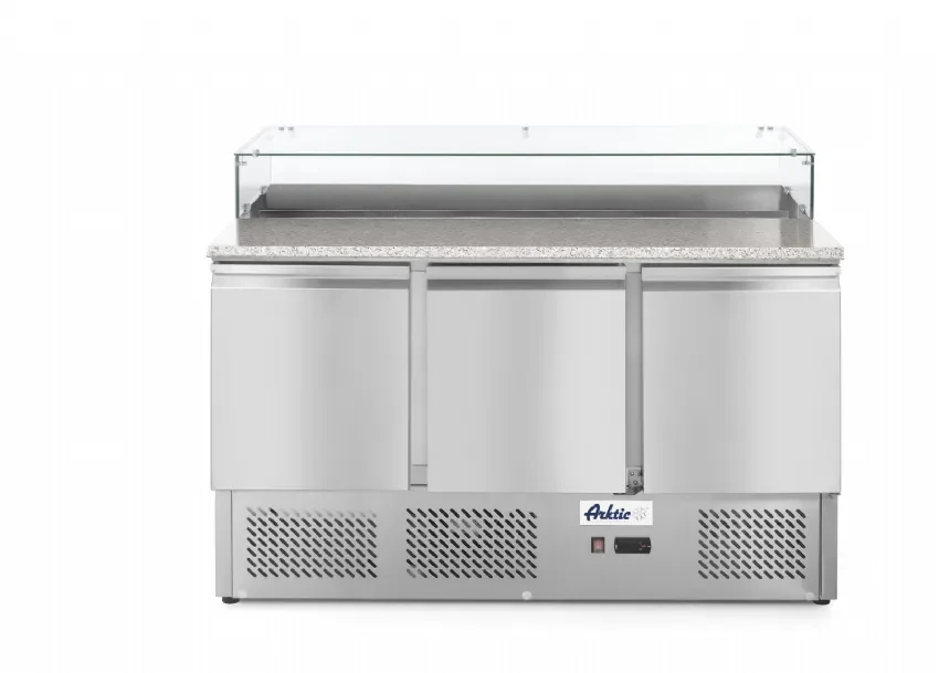 Saladette pizza 3 portes 380l Pas Cher