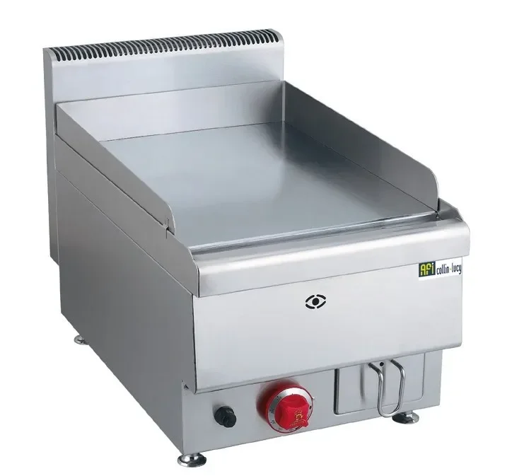 Plaque à snacker gaz à poser 650 dessus lisse avec 1 zone puissance 6 kw inox Meilleure Vente