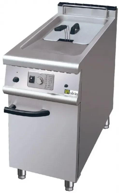 Friteuse gaz sur coffre commandes mécaniques avec cuve 20 l puissance 15,5 kw Acheter Direct
