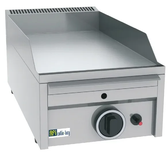 Plaque à snacker gaz à plaque lisse 1 zone avec puissance 3,2 kw inox Offre Du Jour