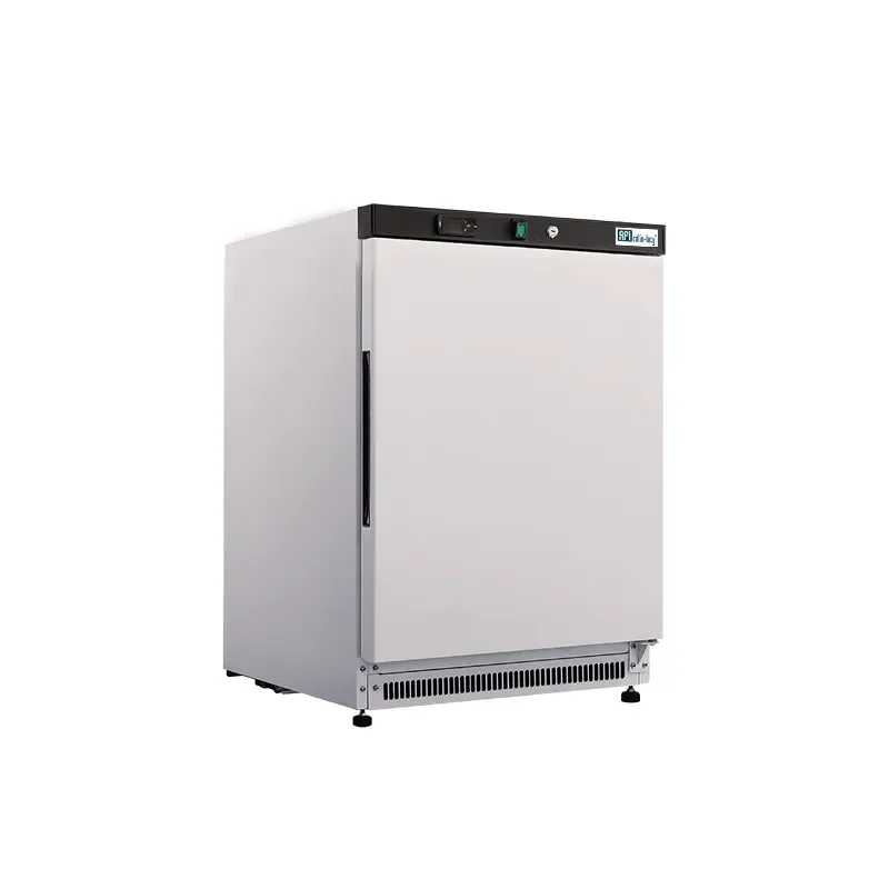 Armoire réfrigérée négative 1 porte pleine finition laquée blanche -18/-22°c - 120l Haute Qualité