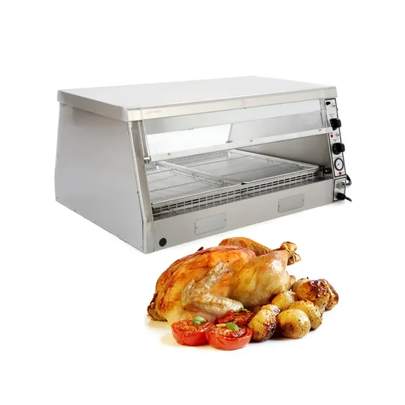 Archwayvitrine large maintien chaud pour poulets type kfc avec humidificateur Quantité Limitée