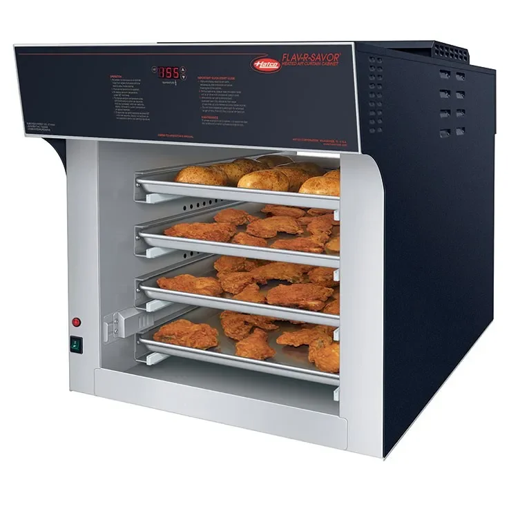 Produit De Marque Armoire de maintien chaud avec rideau d'air 4 niveaux traversant - 613x994x671 mm