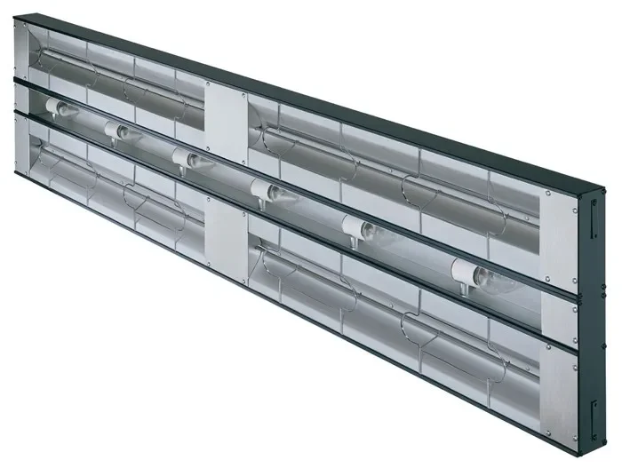 Rampe chauffante double avec éclairage - largeur 610 mm Acheter En Ligne