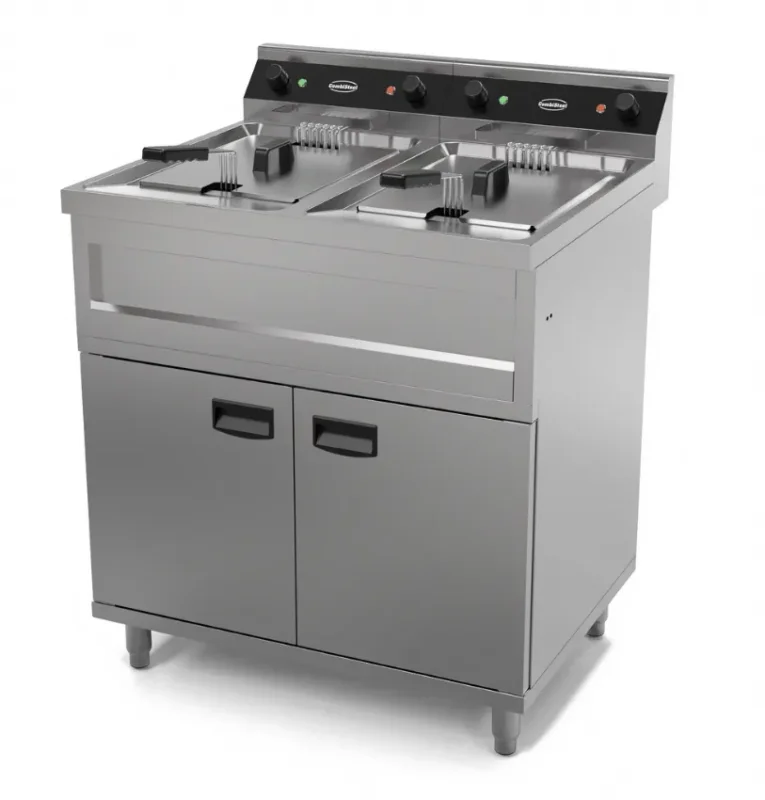 Soldes Friteuse électriques pro 2x12l 2x9kw