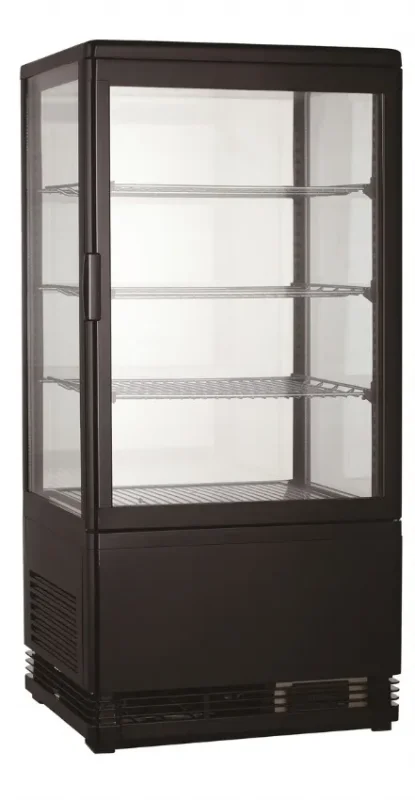 Remise Vitrine réfrigérée desserts et boissons 68l noir
