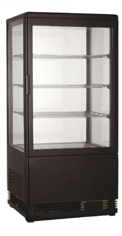 Promotion Saisonnière Vitrine réfrigérée desserts et boissons 78l noir