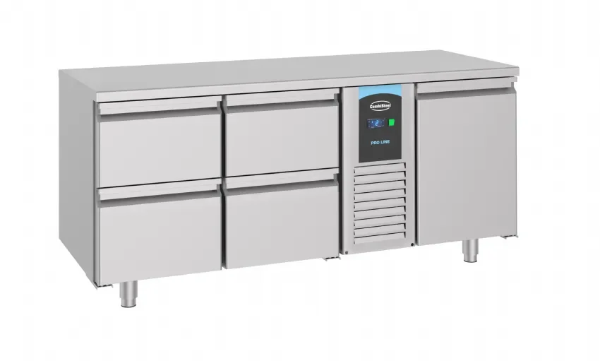 Must-Have Table réfrigérée 1 porte et 4 tiroirs refrigeree monoblock