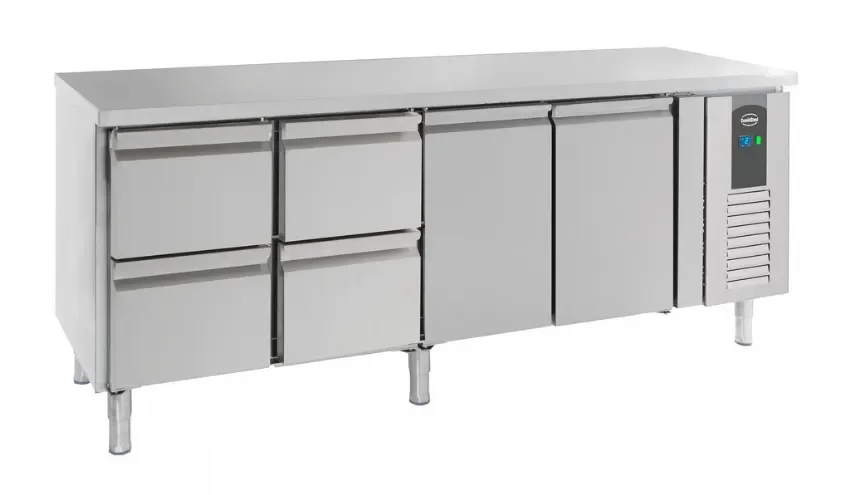 Table réfrigérée 2 portes et 4 tiroirs Certifié