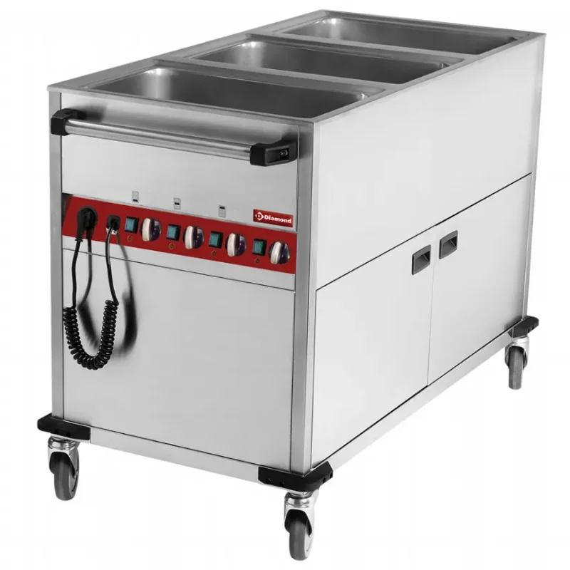 Chariot thermique 3 gn 1/1 h 150 mm, 3 températures (sur arm. chauff.) Must-Have
