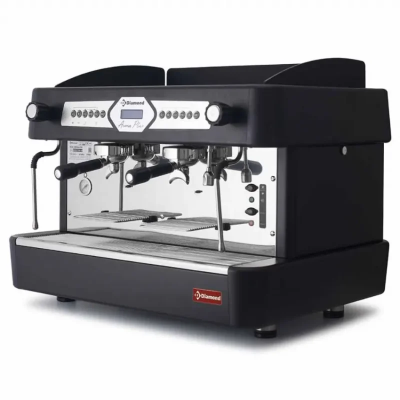 Nouveauté Machine à café profesionnelle 2 groupes, automatique (avec display) - noir
