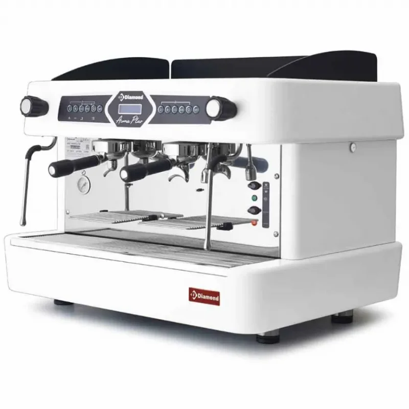 Populaire Machine à café profesionnelle 2 groupes, automatique (avec display) - blanc