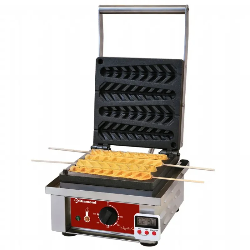 Achat Immédiat Gaufrier électrique ""épi sur bâtonnet"" 4 pcs.+ minuterie