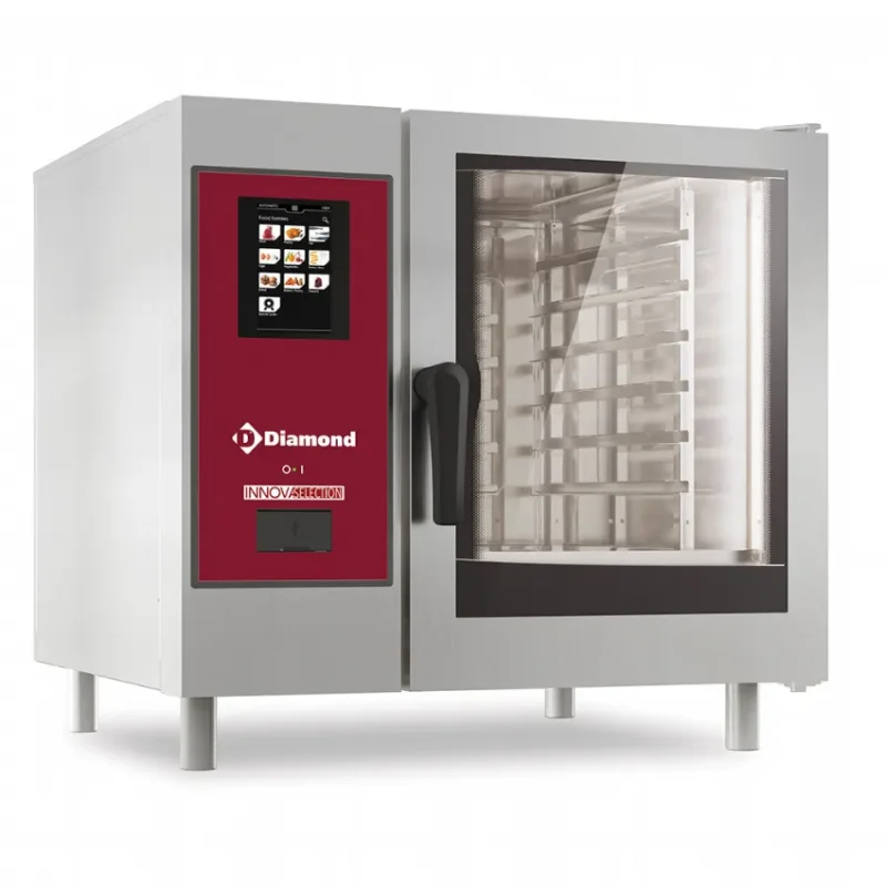 Four mixte électrique touch vapeur boiler et convection 6 niveaux gn1/1+ cleaning version at Solde