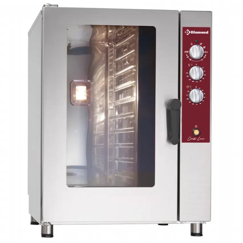 Expédié Aujourd’hui Four électrique vapeur/convection, 10 niveaux gn 1/1